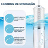 Irrigador Oral Eltrico Porttil Recarregvel - Limpeza Profunda com 3 Modos de Jato Supersnico para Dentes e Gengivas Saudveis, Tanque de 220ml, Fio dental Limpador de dentes, Limpeza Bucal, Clareador Dental