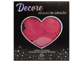 P�talas De Cora��o Decore Rosa 150 Unidades Com Aromatizador Afrodis�aco Sedux