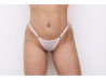 Calcinha Gislane Strass Branco - Tallyta Lingerie