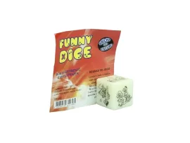Dado funny dice (brilha no escuro) - Divers�o ao cubo