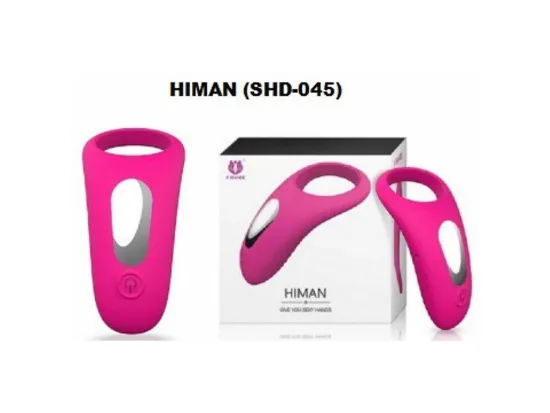 Anel peniano com vibrador recarreg�vel Himan - Importado