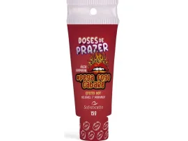 Gel Comest�vel #Pega Fogo Cabar� Morango Hot 15g - Sofisticatto