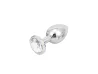 Plug de Metal com Joia Tamanho M�dio (8,5 cm) - VM