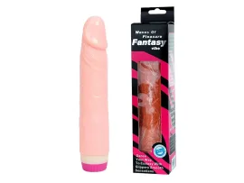 Pr�tese 20,5 x 3,7 cm (19 cm penetr�veis) em silicone macio com vibrador interno