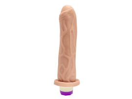 Prtese Fogo da Paixo com Vibrador Interno 18 x 4,5 cm - Hot Flowers