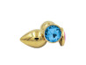 Plug Anal de Ao - Redondo Dourado - Tamanho G - SI