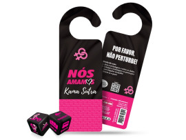 Par de Dados e Aviso de Porta L�sbicas - Divers�o ao cubo