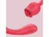 Vibrador de Ponto G e Estimulador com L�ngua Formato de Rosa PRO 2