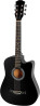 HOLTTER Violo Clssico Acstico para Iniciantes Destros Seis Cordas de Ao Acabamento Fosco Violo Tradicional Seis Cordas (Preto)