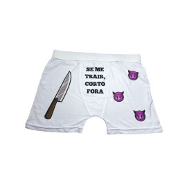 Cueca Boxer Se Me Trair, Eu Corto Fora