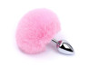 Plug Anal em Ao - Pompom de Coelho - Tamanho - M - SI
