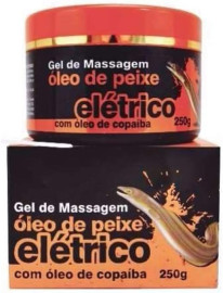 Oleo de Peixe eletrico 250g - Gel para massagem ps banho, Bio raiz relaxante e refrescante extratos de vegetais / Massageador e relaxante para o corpo aps um dia tenso.