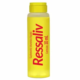 Ressaliv Solu��o Oral Sabor Abacaxi 10Ml (Ressaca E Azia)