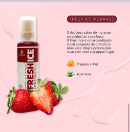 Aromatizante Bucal -fresh Ice Akmos H�lito Refrescante (Morango)