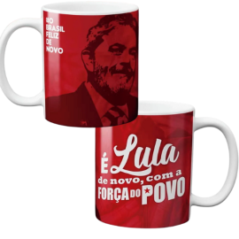 Caneca Presidente Lula Porcelana 325Ml