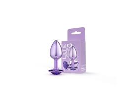 Plug Roxo P com Pedra Roxa Lite 6,8 x 3,2cm - Sexy Fantasy