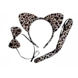 Kit Animais (3 Pe�as: Tiara, Rabo E Gravata)