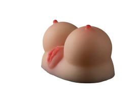 Masturbador Cyber Skin em Formato de Seio com Vagina e �nus (Ref. 94) - VibraToy