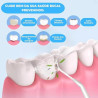 Irrigador Oral Eltrico Porttil Recarregvel - Limpeza Profunda com 3 Modos de Jato Supersnico para Dentes e Gengivas Saudveis, Tanque de 220ml, Fio dental Limpador de dentes, Limpeza Bucal, Clareador Dental
