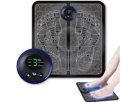 Massageador Tapete Eltrico para Ps e Pernas EMS (choque relexante)