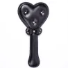 Palmat�ria De Cora��o E La�o Preto - Couro De Luxo