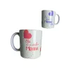Caneca Rom�ntica De Porcelana 325Ml