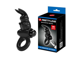 Anel Peniano Formato de Coelho com Vibrador - Pretty Love