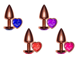 Plug Anal Unique Ros� em Formato de Cora��o - La Pimienta