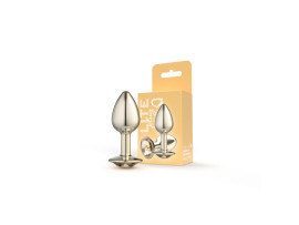 Plug Dourado P com Pedra Dourada Lite 6,8 x 3,2cm - Sexy Fantasy