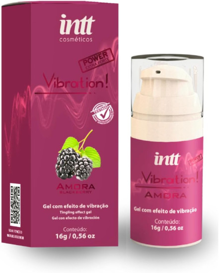 Gel Beijavel Vibration Power Extra Forte Amora 17ml Intt Excitante Vibrante com Jambu