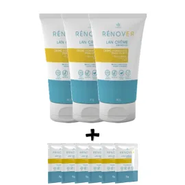 Kit 3x Lan Creme Renover Hidratante Para P�s Ressecados Akmos
