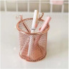 Porta Caneta Aramado Redondo Rose Gold 10cm