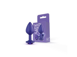 Plug Roxo M com Glitter e Pedra Roxa Lite 8 x 3,37cm - Sexy Fantasy