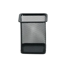 Porta Caneta De Metal Quadrado 10X8Cm
