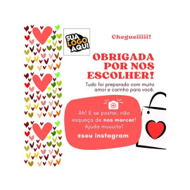 48 Cart�o De Agradecimento Pela Compra Personalizado 7X7Cm.