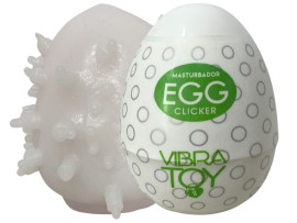 Masturbador em silicone Egg Clicker - VibraToy