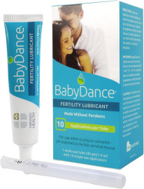 Fairhaven Health BabyDance Lubrificante de fertilidade com 10 aplicadores de uso nico | Para homens e mulheres tentando engravidar | Lubrificante pessoal  base de gua | Feito sem parabenos | 40