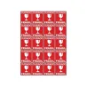 20 Adesivos Cuidado Fr�gil 5X5Cm