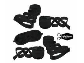 Kit bondage pel�cia (4 amarras + venda) - La Pimienta em Rio Verde