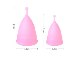 Kit com 2 Coletores Menstrual de Silicone - SI