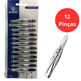 Pin�a Para Sobrancelhas Metal 12 Pe�as
