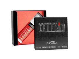 Vibrador e Excitante Lquido Beijvel Erupo Intensa 15g - Hot Flowers