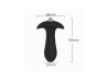 Plug anal emborrachado Spiral com vibrador