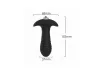 Plug anal emborrachado Spiral com vibrador