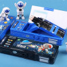 ASMANNA estojo multifuncional pop-up para crianas astronauta traje espacial caixa de caneta bolsa porta-lpis para estudantes da escola cu estrelado caixa de lpis fofa para meninos com ap