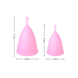 Kit Com 2 Coletores Menstrual De Silicone