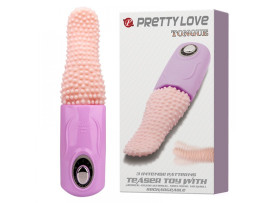 Vibrador em Formato de L�ngua (Simulador de Sexo Oral) Recarreg�vel - Importado