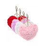 Chaveiro Cora��o Pompom