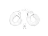 Algema de Metal com Pel�cia Hand Cuffs Branca