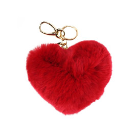 Chaveiro Cora��o Pompom